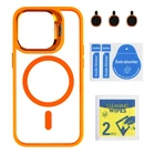 Чохол TPU+PC+Metal Stand Case with MagSafe and Camera Lenses для iPhone 14 Pro Orange