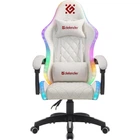 Игровое кресло Defender Energy Class 4 50мм PU RGB-подсветка Белое (64557)