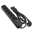 Мережевий фільтр живлення Patron 3.0 m3*1mm2 (SP-1063) 6 розеток BLACK (EXT-PN-SP-1063)
