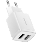 Сетевое зарядное устройство Baseus Compact Charger 2U 10.5W White (CCXJ010202) [74462]