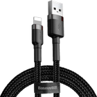 Кабель Baseus Cafule Cable USB for Lightning Gray/Black 2м (CALKLF-CG1) [73378]