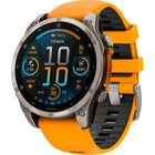 Смарт-часы Garmin Fenix 8 AMOLED Sapphire 47mm Titanium with Spark Orange/Graphite Silicone Band (010-02904-10) [115077]