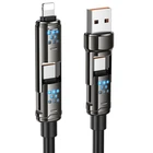 Кабель для зарядки телефона Тype-C, Lightning 2 в 1 / Зарядный провод Тайп си, Лайтнинг 1,2м
