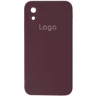 Чохол Silicone Case Square Full Camera для iPhone Xr 42.Maroon