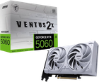 Відеокарта GeForce RTX 5060 8GB MSI Ventus 2X OC White (RTX 5060 8G VENTUS 2X OC WHITE)