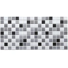 Декоративная ПВХ панель 960х480х4мм Черно-белая мозаика SW-00001432