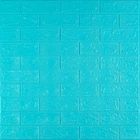 3D панель самоклеющаяся700х770х3мм кирпич Бирюза (002-3) SW-00000573