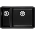 Мойка кухонная GRANADO Under top DOUBLE black shine (gr3401)