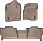Килимки Weathertech Beige для Cadillac Escalade (mkIII) / Escalade ESV (mkIII) 2006-2014 (не гібрид)(1-2 ряд) (WT 450661-450666)