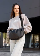 Женская сумка Sambag HOBO BAG-GLOVE Черная 28 х 58 х 4 см (53400001)
