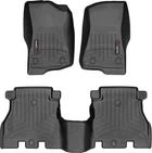 Килимки Weathertech Black для Jeep Wrangler Unlimited (JL) 2017→ (5-дв.)(не гібрид) (WT 4413131-4413132)