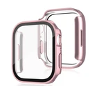 Захисний чохол зі склом Choice 2 для Apple Watch 44 мм Рожевий