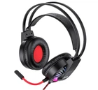 Игровые геймерские наушники Hoco Gaming W105 с микрофоном и LED RGB подсветкой красные