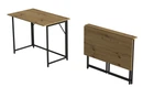 Стол раскладной Морис Ferrum-decor 750x1000x600 Черный металл ДСП Дуб Артизан 16 мм (MORI006)