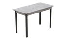 Стол кухонный Ferrum-decor Марио 75x120x60 Черный ДСП Бетон 16мм (MAR0007)