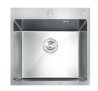 Кухонна мийка MIXXUS 500×500 см, товщина 3,0/0,8 мм, DECOR Nano-Silver, з нержавіючої сталі