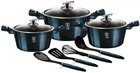 Набор посуды Berlinger Haus Metallic Line Aquamarine Edition 10 предметов (BH-6152)