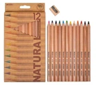 Олівці кольорові Marco Natural Cedarlite 12 кольорів Jumbo з чинкою (6400-12CB)