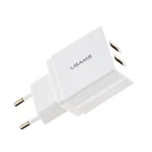 Зарядное устройство USAMS CC090 2.1A Dual USB для путешествий Белый