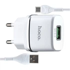 Зарядний пристрій Hoco C12Q Quick Charge 3.0 Type-C 18W білий