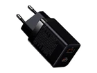 Зарядний пристрій Baseus Super Si Pro Quick Charger 30W USB Type-A USB Type-C чорний
