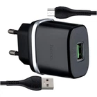 Зарядний пристрій Hoco C12Q Quick Charge 3.0 Micro USB чорний 18W стаціонарний