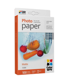 Фотопапір матовий ColorWay 10х15 см 190г/м² 100 аркушів (PM1901004R)