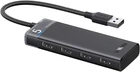 USB-хаб Ugreen 4-портовий USB 3.0 концентратор 5 Гбіт/с Black (CM653)