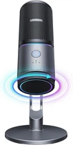 Настольный микрофон Ugreen для ПК USB-микрофон с RGB-подсветкой Black (CM769)