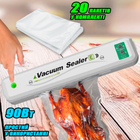Автоматический вакууматор UKC Vacuum SeaIer-E-90W упаковщик для длительного хранения продуктов + 20 пакетов 25x17см