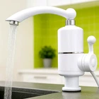 Проточный водонагреватель кран 3 кВт 220240 В для нагрева воды до 60 градусов белого цвета