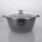 Каструля Kamille KM-4481 10 л з мармуровим покриттям індукція