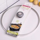 Кришка скляна Kamille KM-0827GR 30 см з металевим обідком