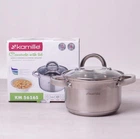 Кастрюля Kamille KM-5616S 2.1 л из нержавеющей стали с крышкой