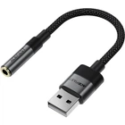 Переходник Acefast J13 USB-A to 3.5 mm 15cm audio converter Black (6974316285298)