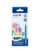 Фломастеры-кисти 6 цв. KITE Creative металлизированные (K-1149) 4063276225733