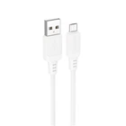 Кабель BOROFONE BX115 Lotto силиконовый зарядный кабель для передачи данных Micro белый