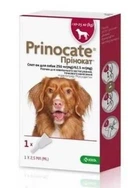 Краплі на холку ''Prinocate'' від зовнішніх та внутрішніх паразитів для собак вагою 10-25 кг (№3) KRKA