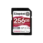 Карта пам'яті SDXC Kingston Canvas React Plus 256 ГБ Class 10 UHS-II U3 V60 A2 до 280 МБ/с