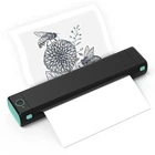 Портативный аккумуляторный термопринтер M15 для печати А4, 13 мм/с 203dpi Bluetooth/USB, беспроводной, монохромный черный