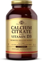 Цитрат кальцію з вітаміном D3 Solgar, Calcium Citrate with Vitamin D3, 240 таблеток