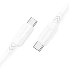 Кабель USB Borofone BX81, Type-C to Type-C, PD 60W, 1m, білий