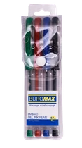 Набір з 4 гелевих ручок Buromax пластиковому пеналі (BM.8440)