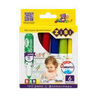 Фломастери Zibi 6 кольорів SUPERWASHABLE SUPER JUMBO BABY Line (ZB.2816)