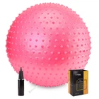 М'яч для фітнесу (фітбол) Cornix 55 см масажний Anti-Burst XR-0469 Pink