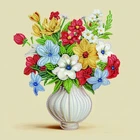 Алмазна мозаїка Квіти у вазі 25x25 Brushme (BH027)