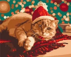 Картина за номерами Санта котик 40x50 Brushme (BS51356)