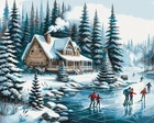 Картина за номерами Зимові канікули 40x50 Brushme (BS53846)