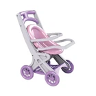Коляска для кукол з шезлонгом Doloni Toys Сіро-рожева 0122/04