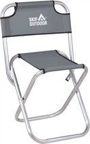 Стул раскладной кемпинговый Skif Outdoor Coast 1.2 кг, до 100 кг, Oxford 600D Grey (3890450)